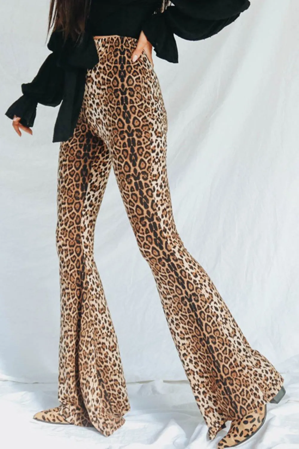 Casual High Waist Straight Leg Pants