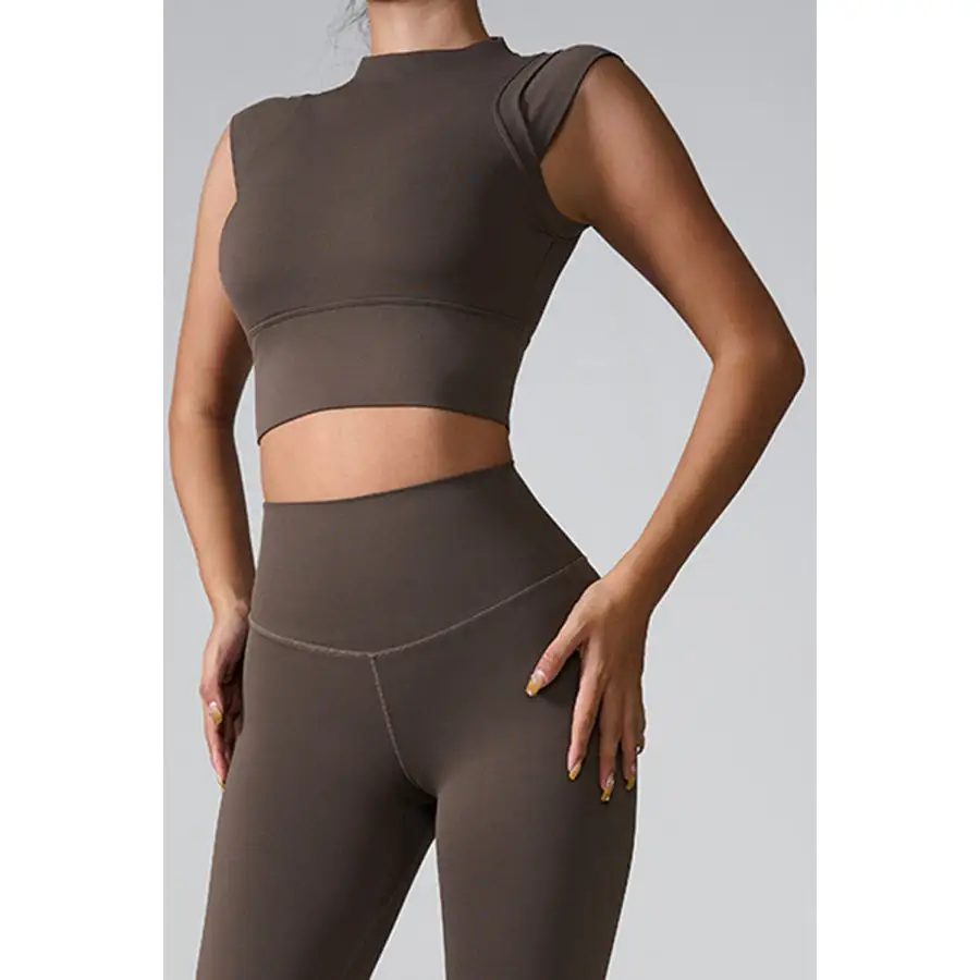 Mock Neck Active Tank