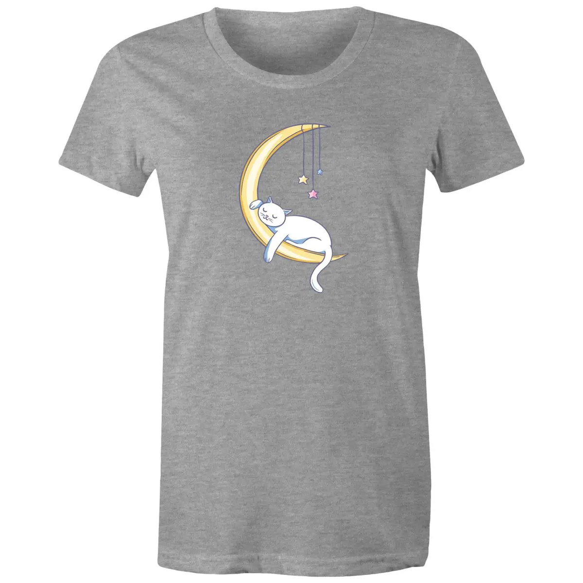 Cat Sleeping on Moon T-Shirt