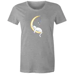 Cat Sleeping on Moon T-Shirt