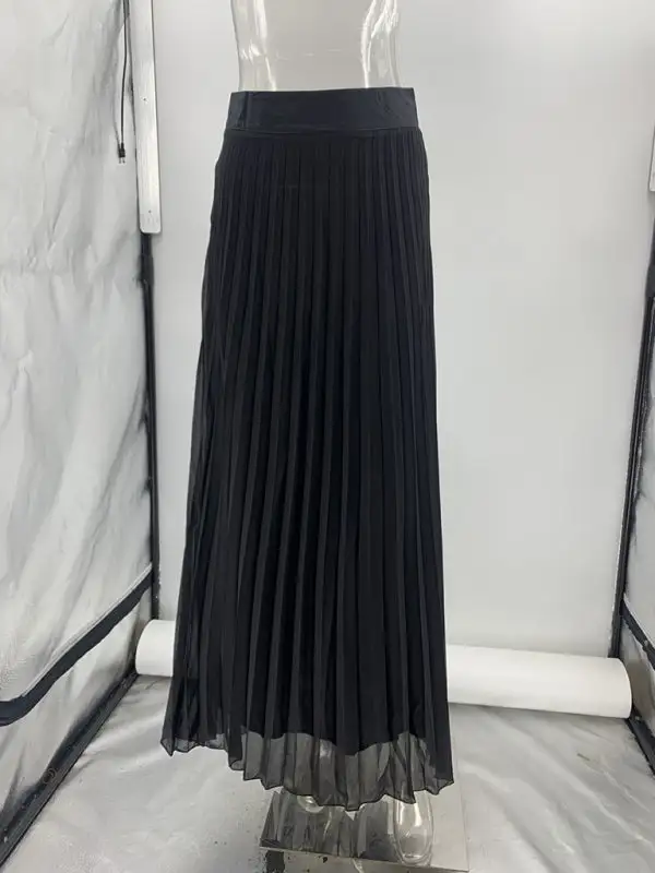 Sleeveless Pleated Coordinated Set