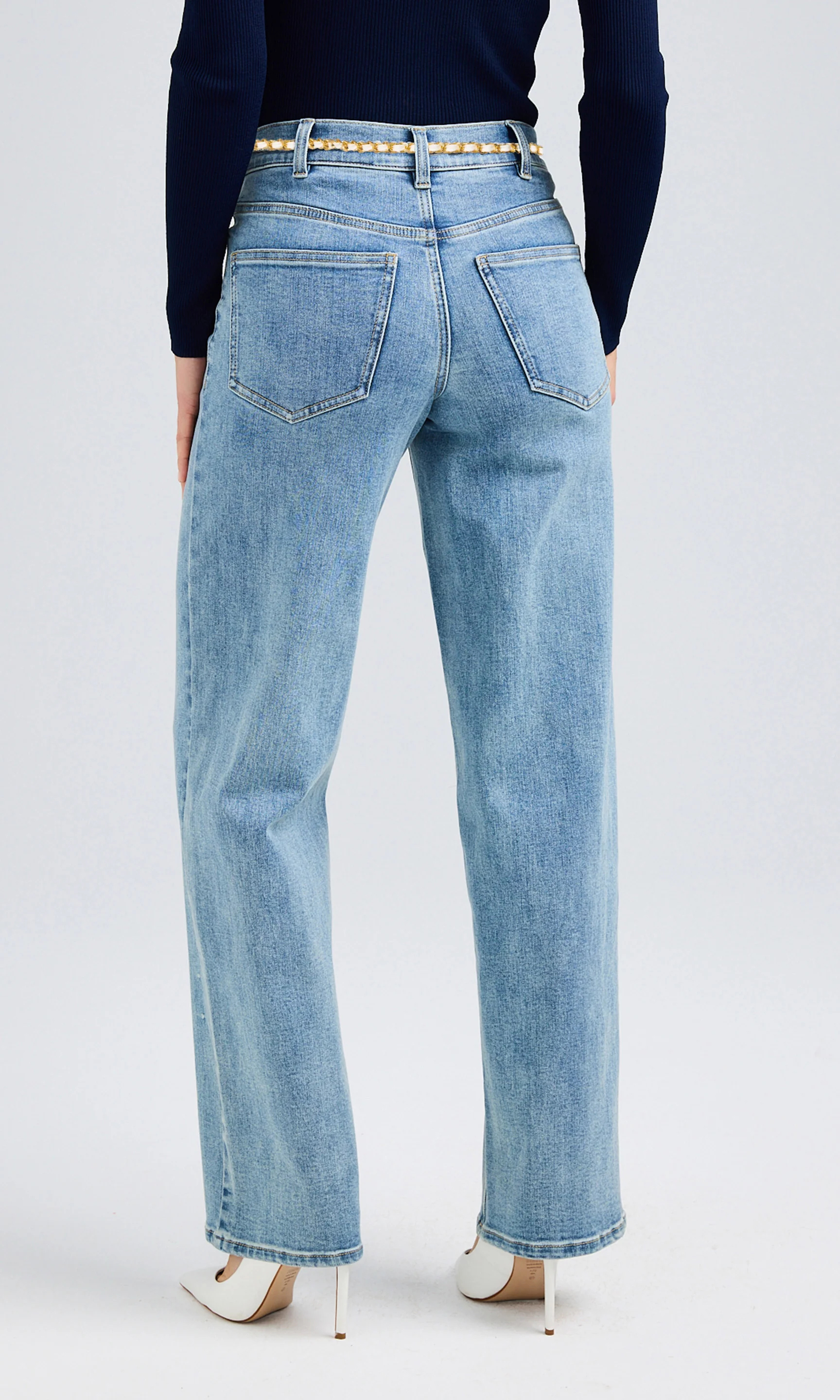 Casual Jeans With Belt