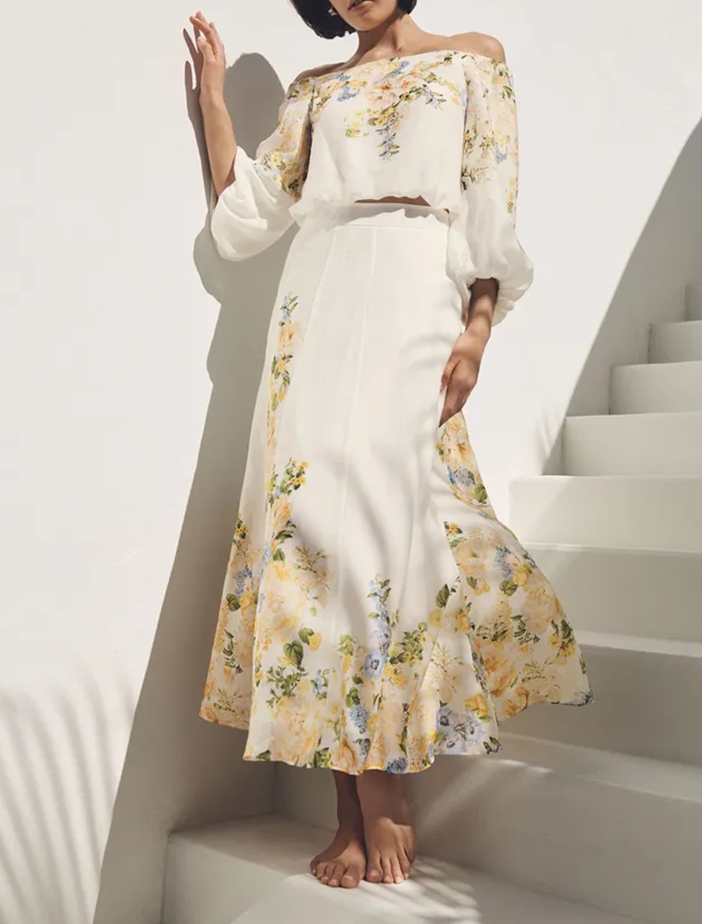 Long Sleeve Off Shoulder Blouse