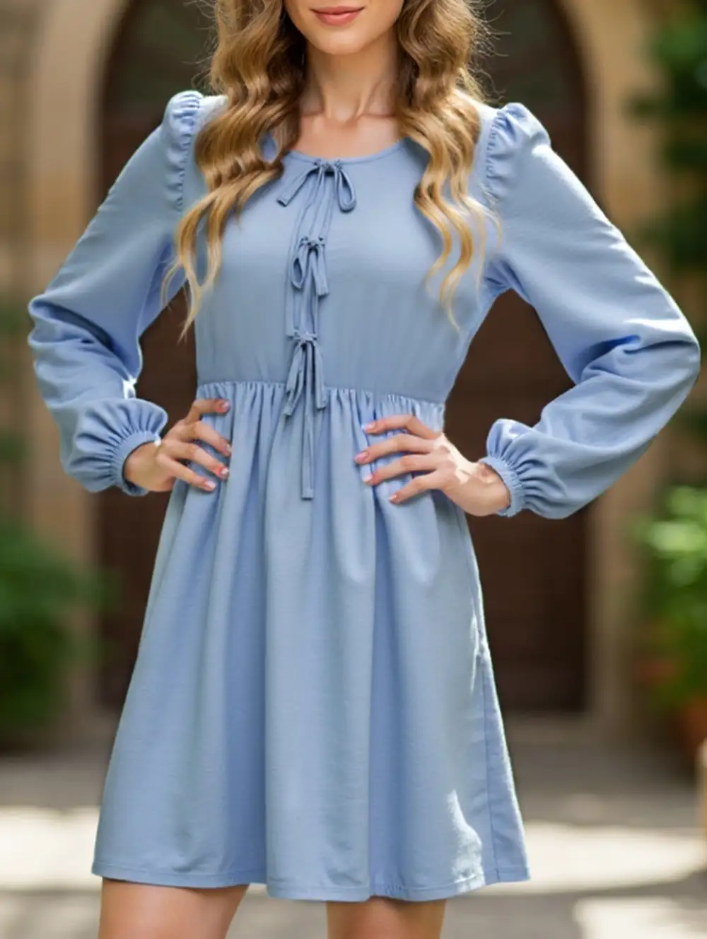 And Comfortable Lace-Up Dress