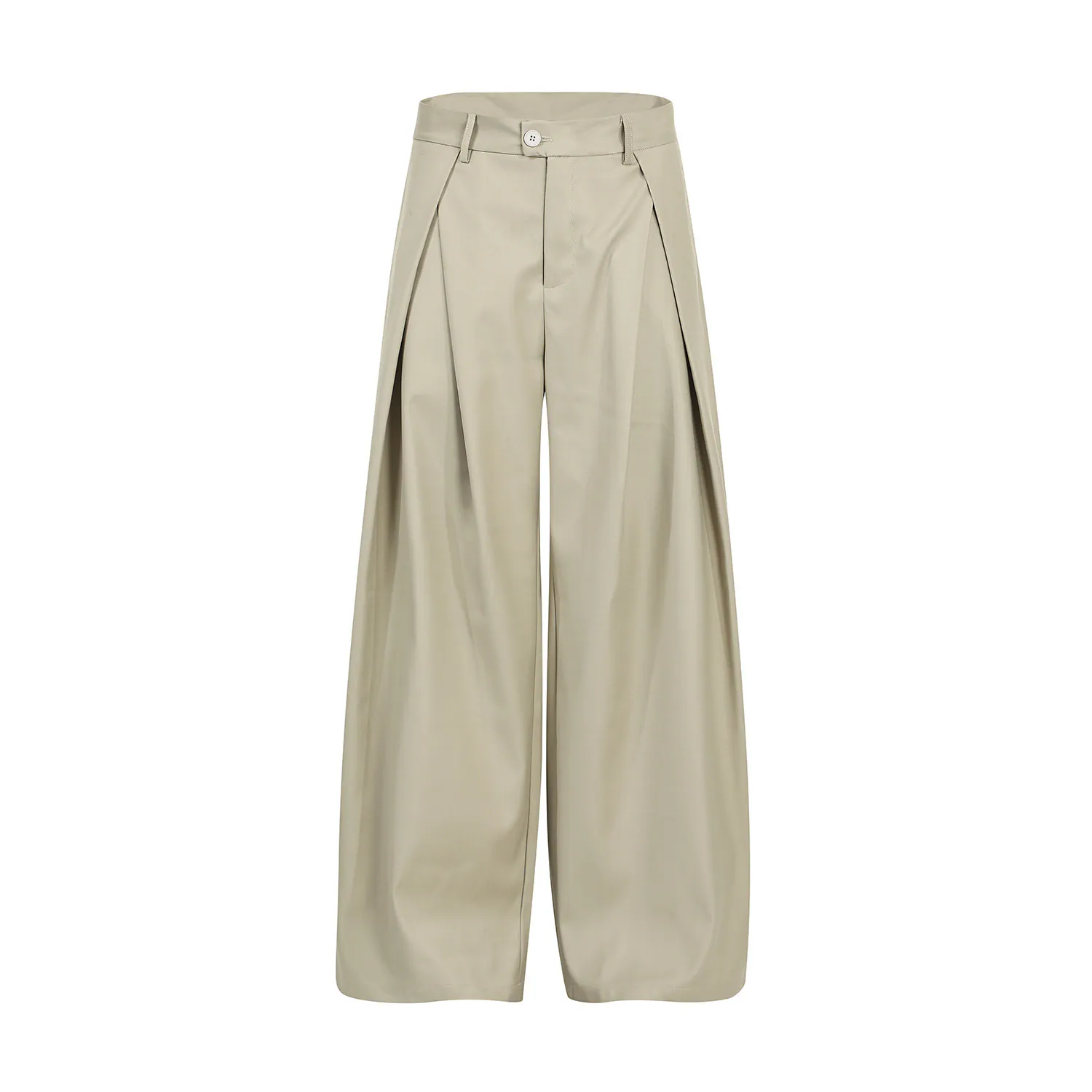 Vintage Casual Draped Deconstructed Suit Pants