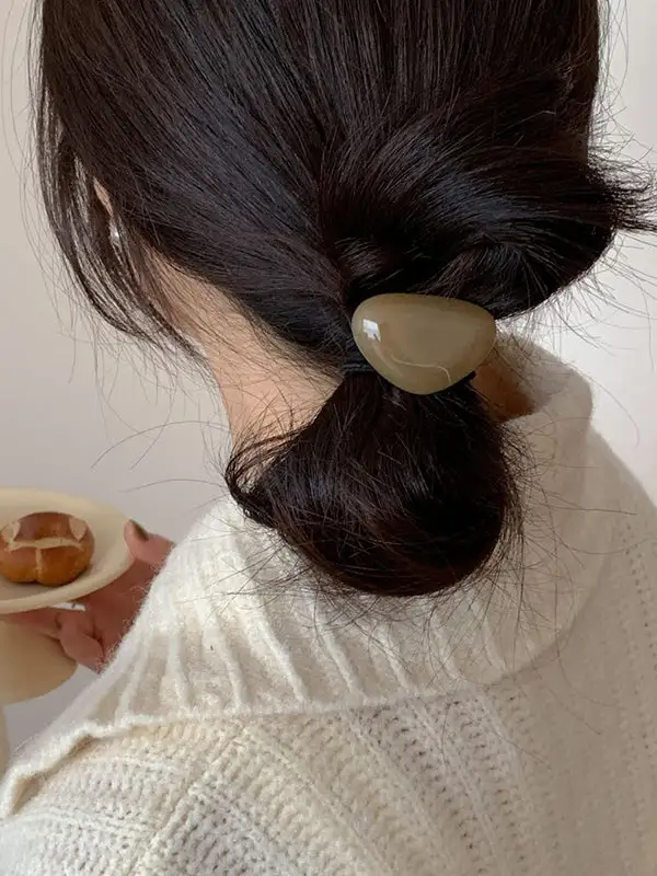 Stretch Geometric Ponytail Holder