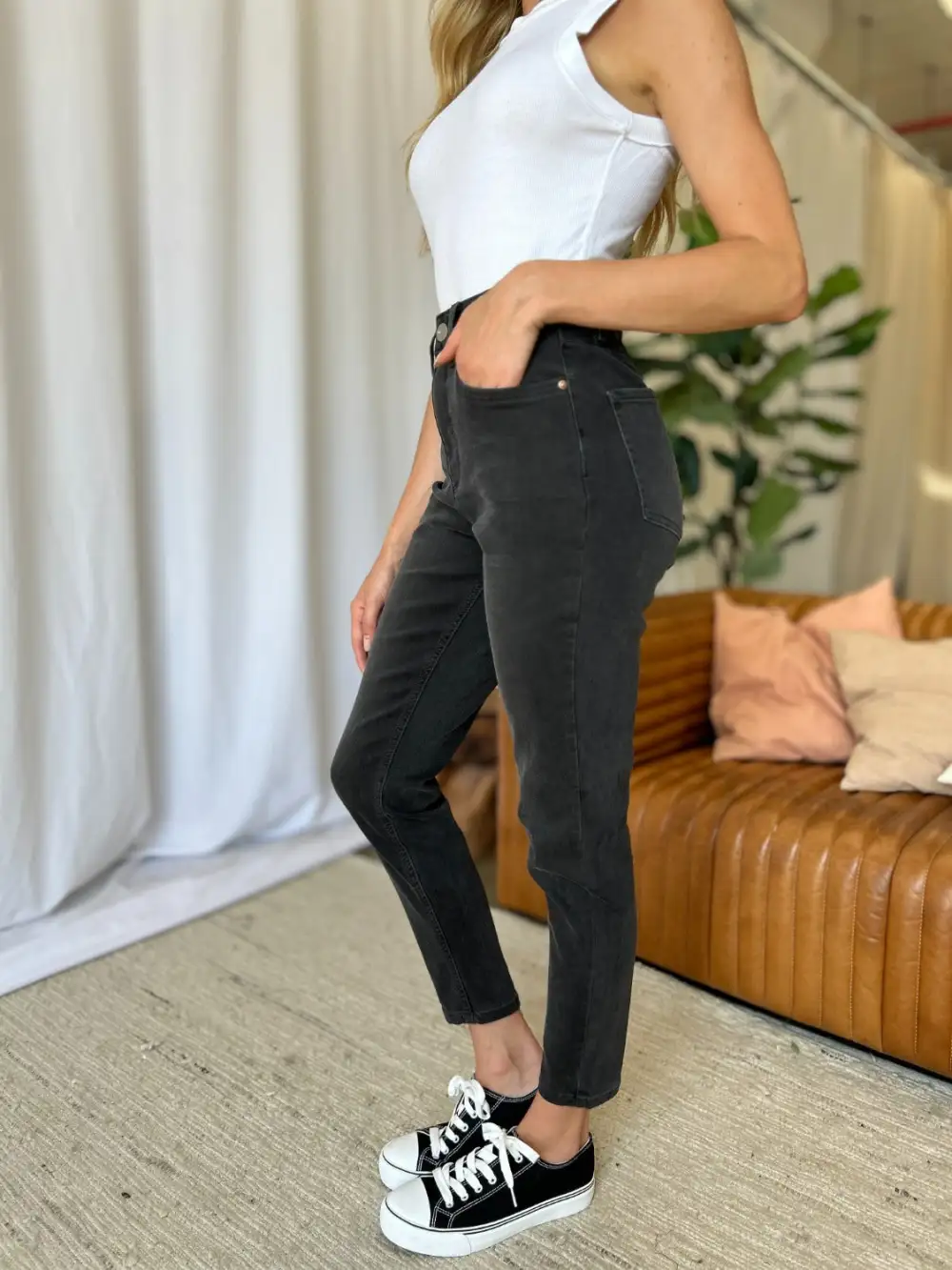 Classic High Waist Skinny Denim Jeans
