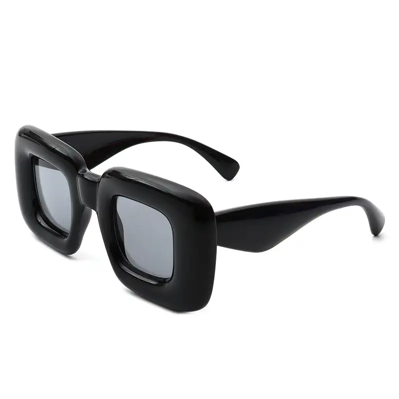 Structured Square Frame Sunglasses