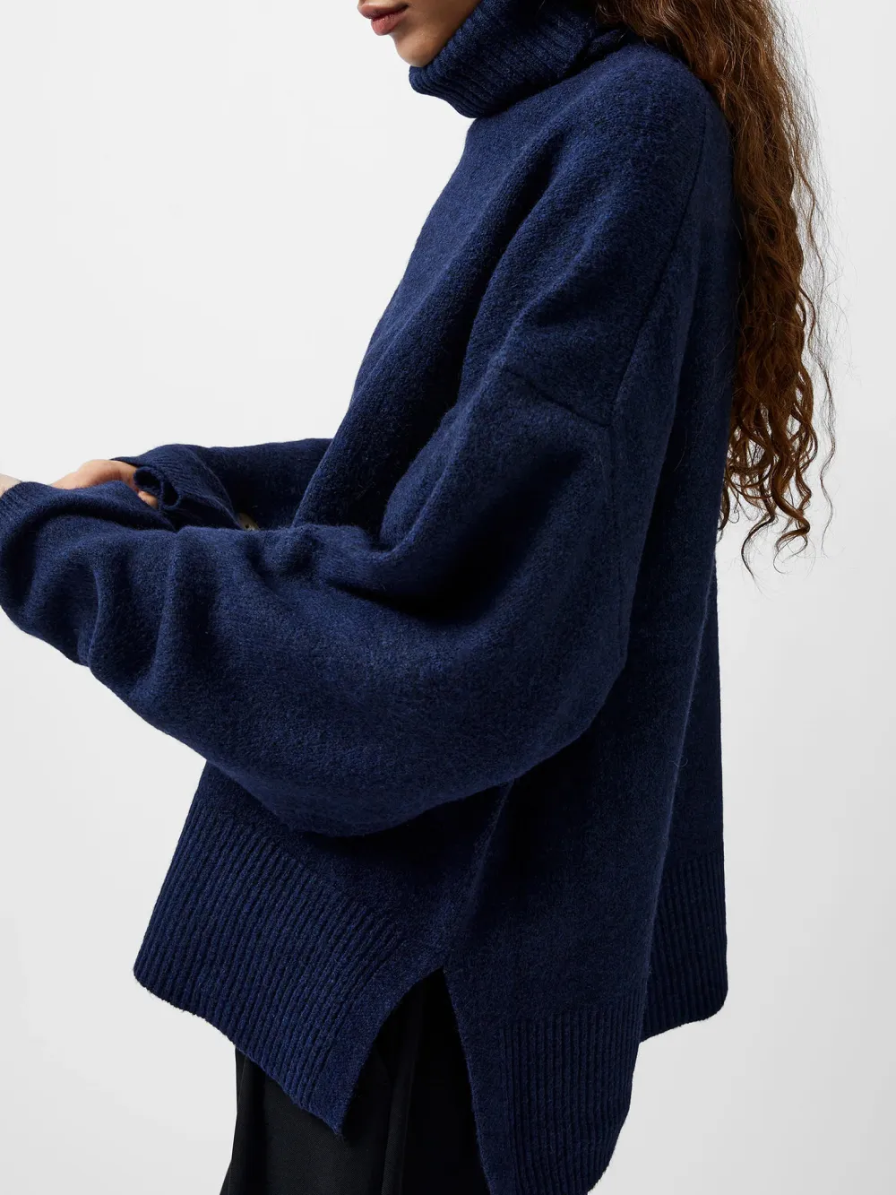 Fashionable Soft Turtleneck Loose Sweater