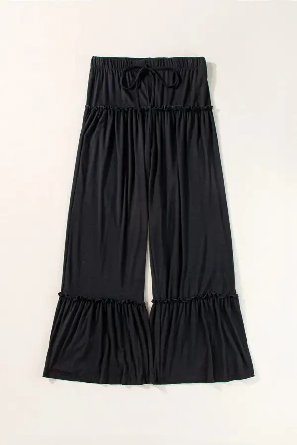 Polished Tie Waist Tie Detail Pants