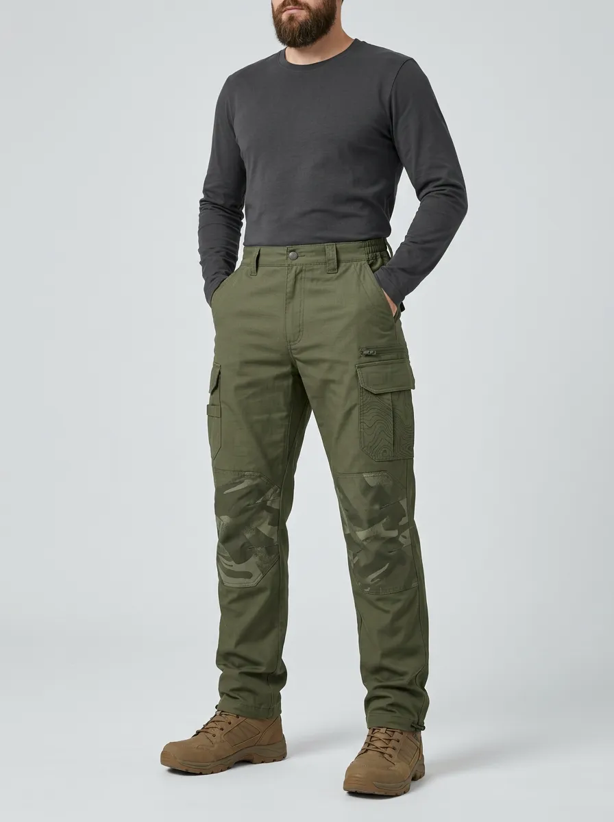 Unisex Off-Grid Camo Tactical Work Pants