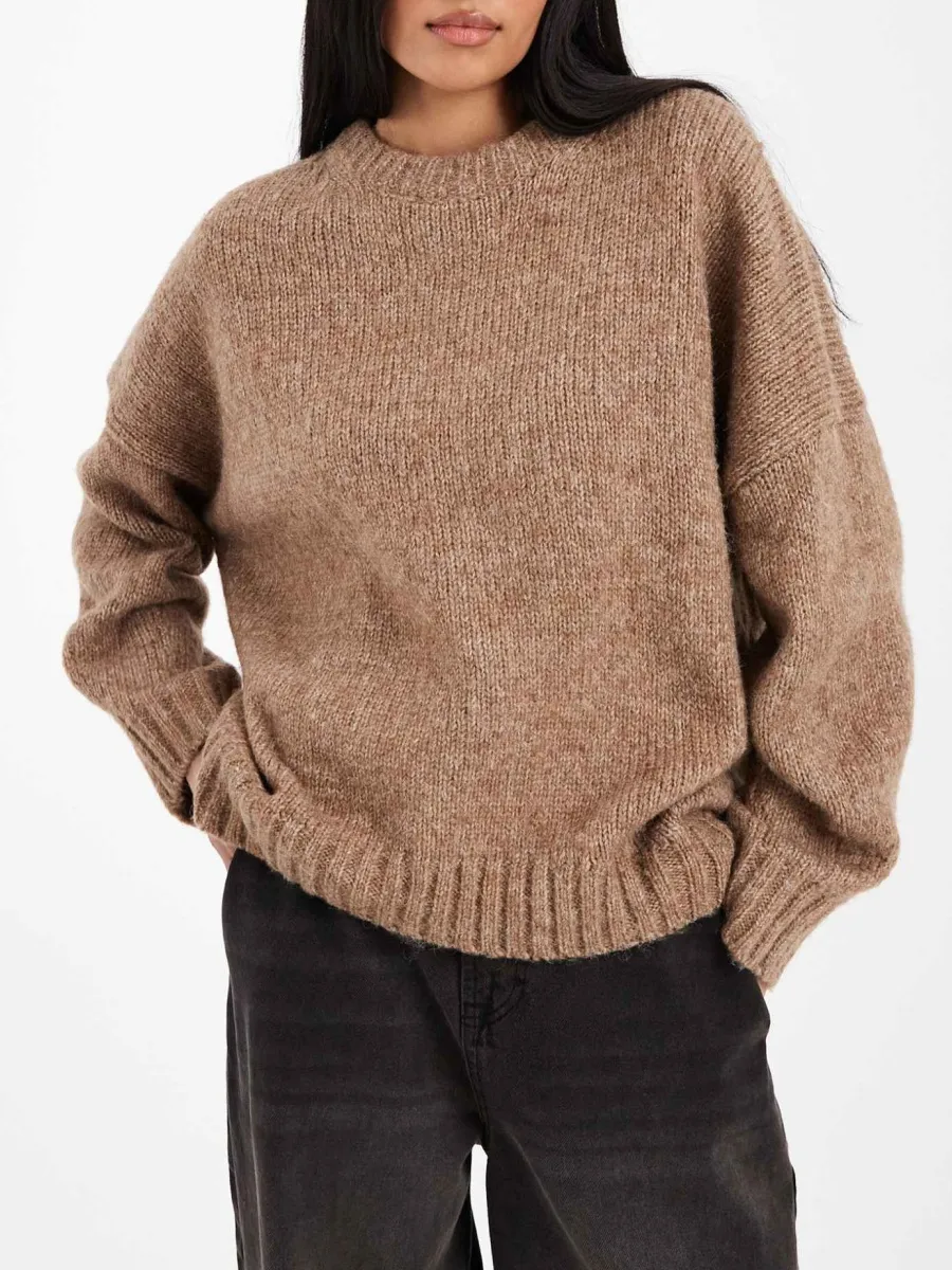 Oversized Rib-Knit Sweater
