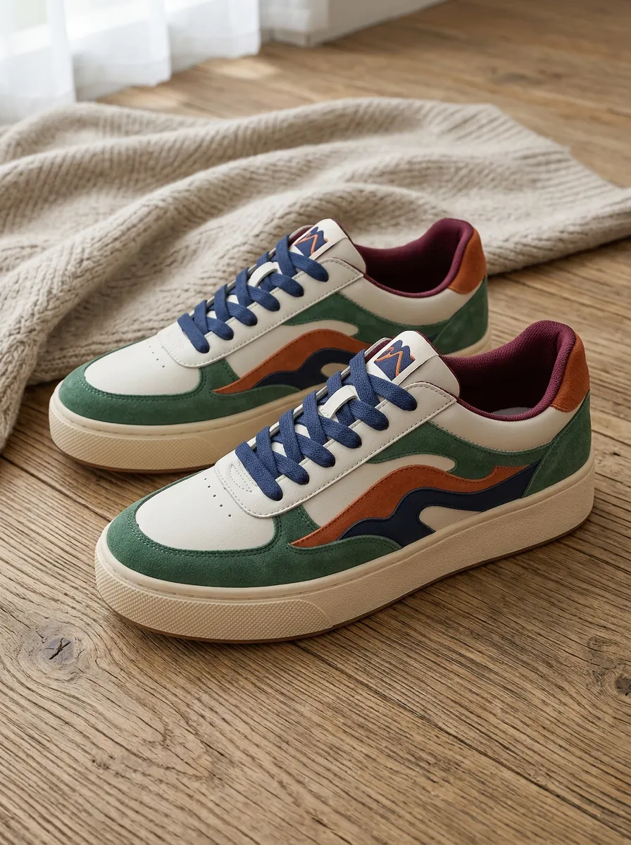 Women's Retro Colorblock Suede Urban Edit Skate Shoes
