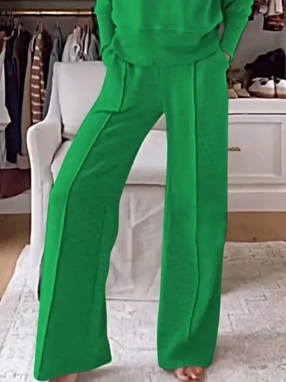 Cozy V Neck Top and Pants Set