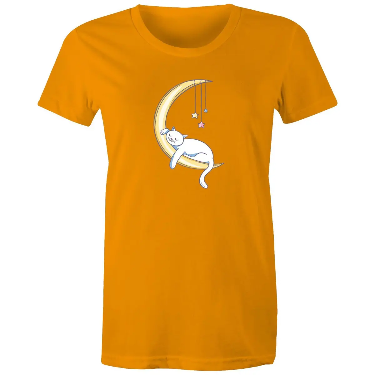 Cat Sleeping on Moon T-Shirt