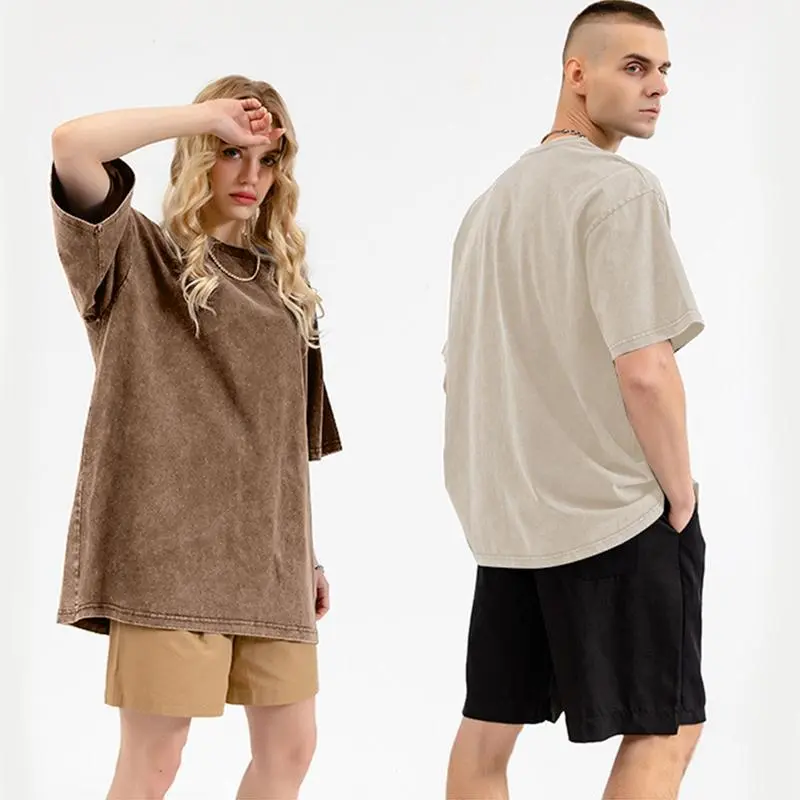 9PACK-Wash Unisex Oversized Cotton T-Shirt