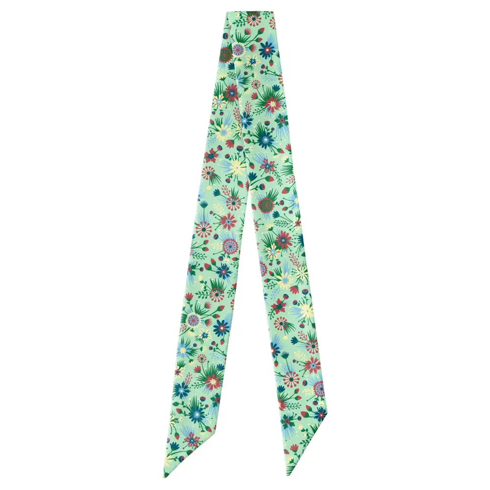 Freesia Floral Pattern Hair Scarf