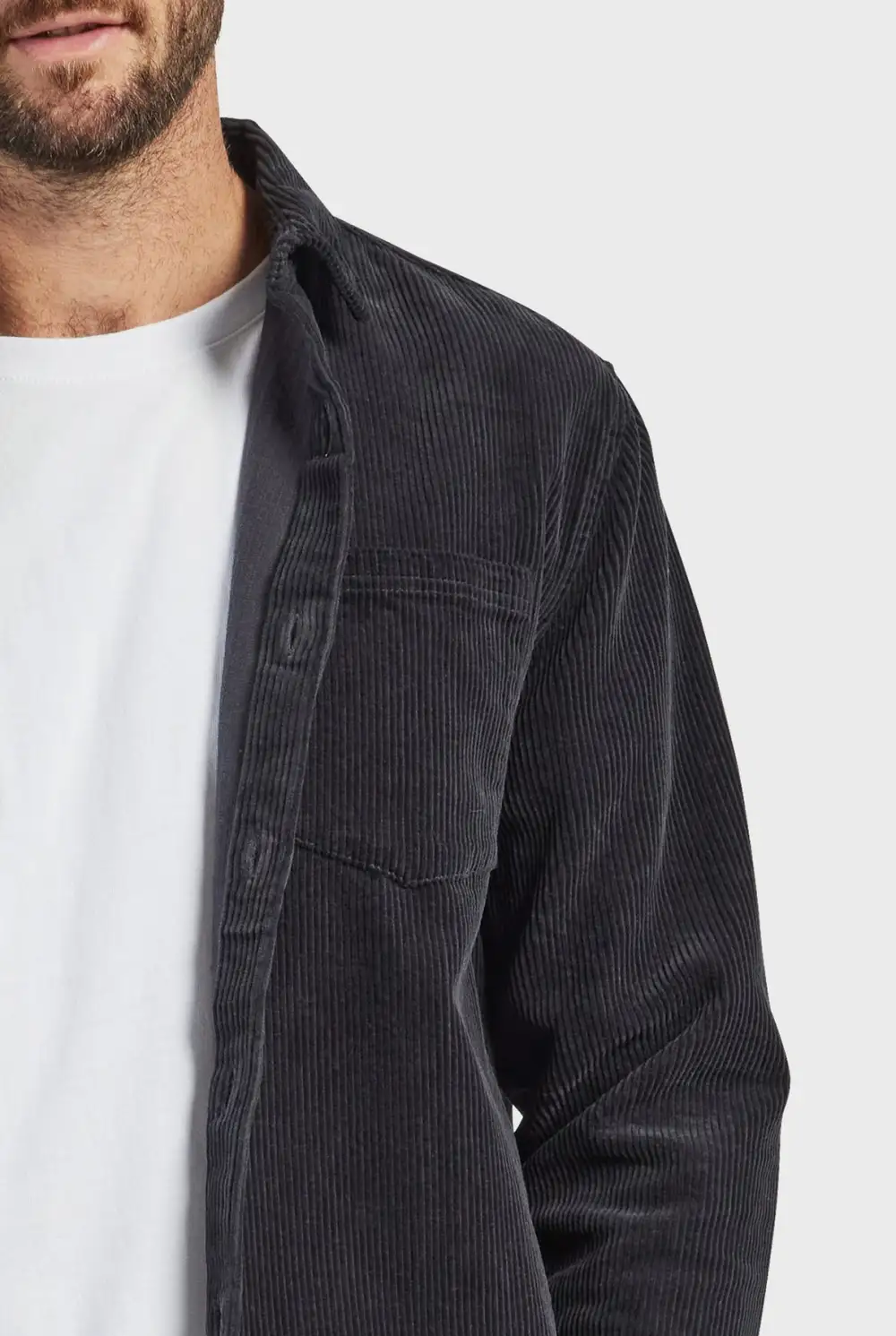 Lebowski Cord Overshirt-Navy