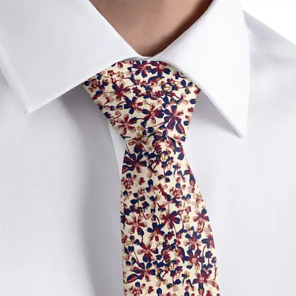 Elegant Floral Expression Necktie