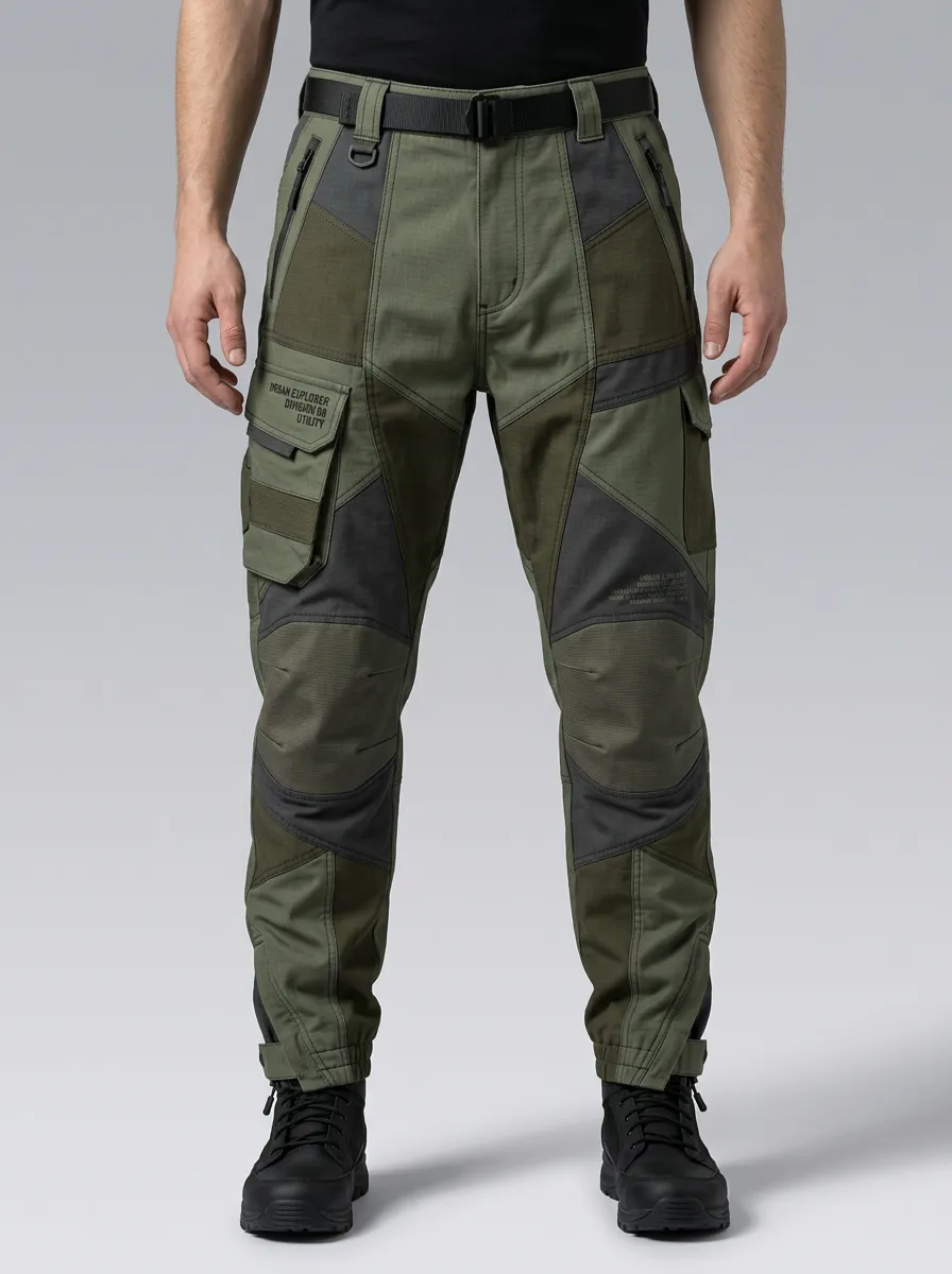 Men's Multi Panel Explorer Cargo Trousers