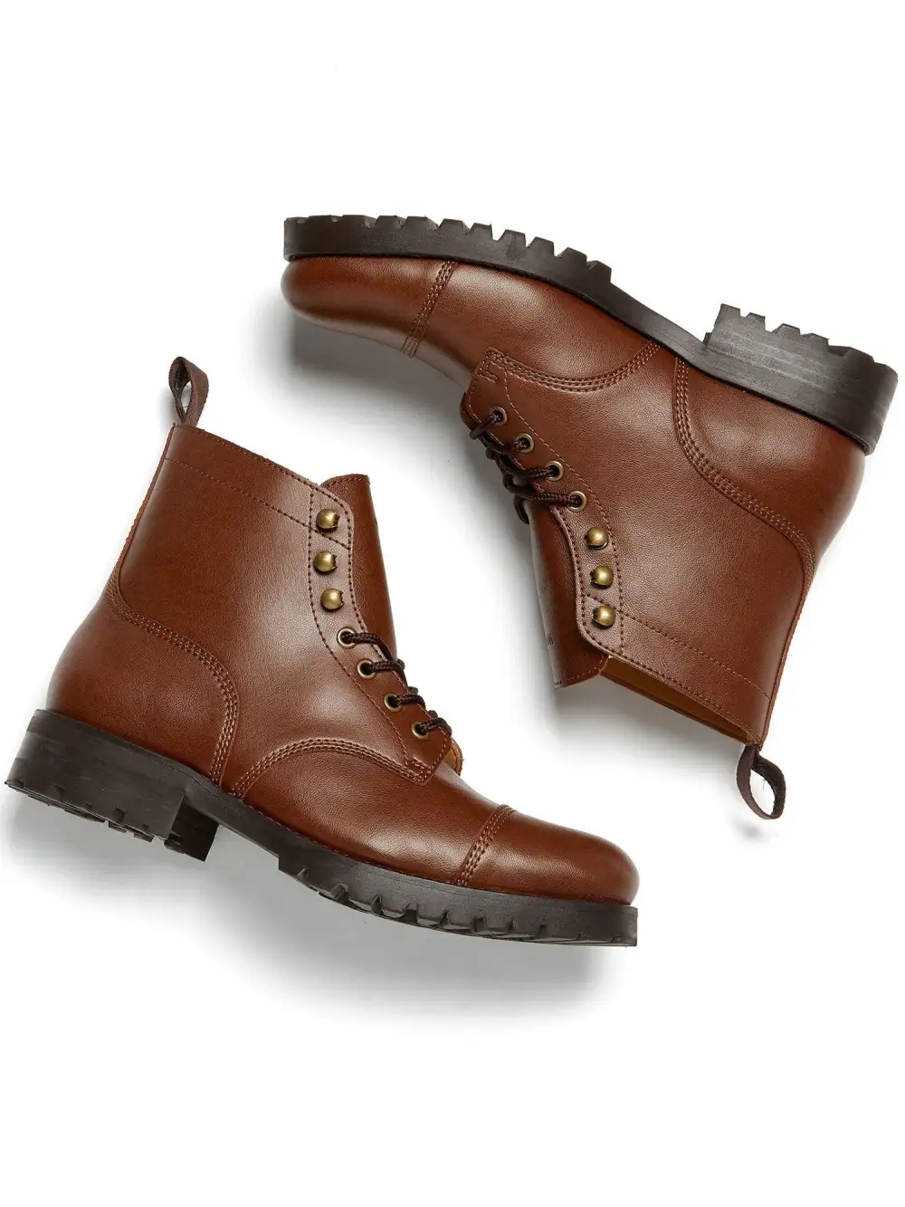 Women's Relaxed Casual Water Resistant Vegan Leather Everyday Boots