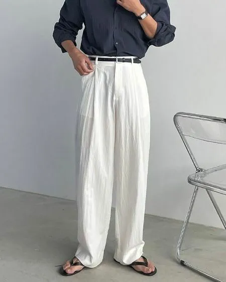 Elegant Everyday White Tailored Pants