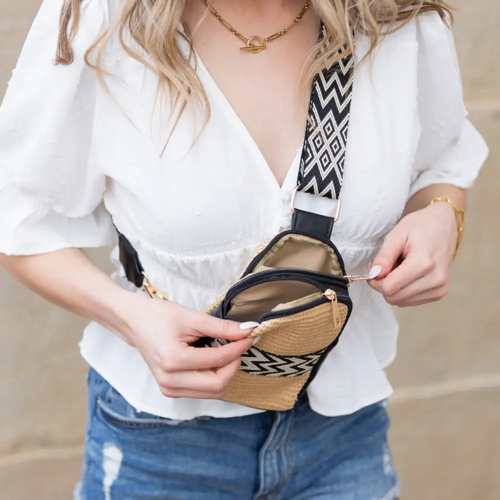 Woven Guitar Strap Sling Bag