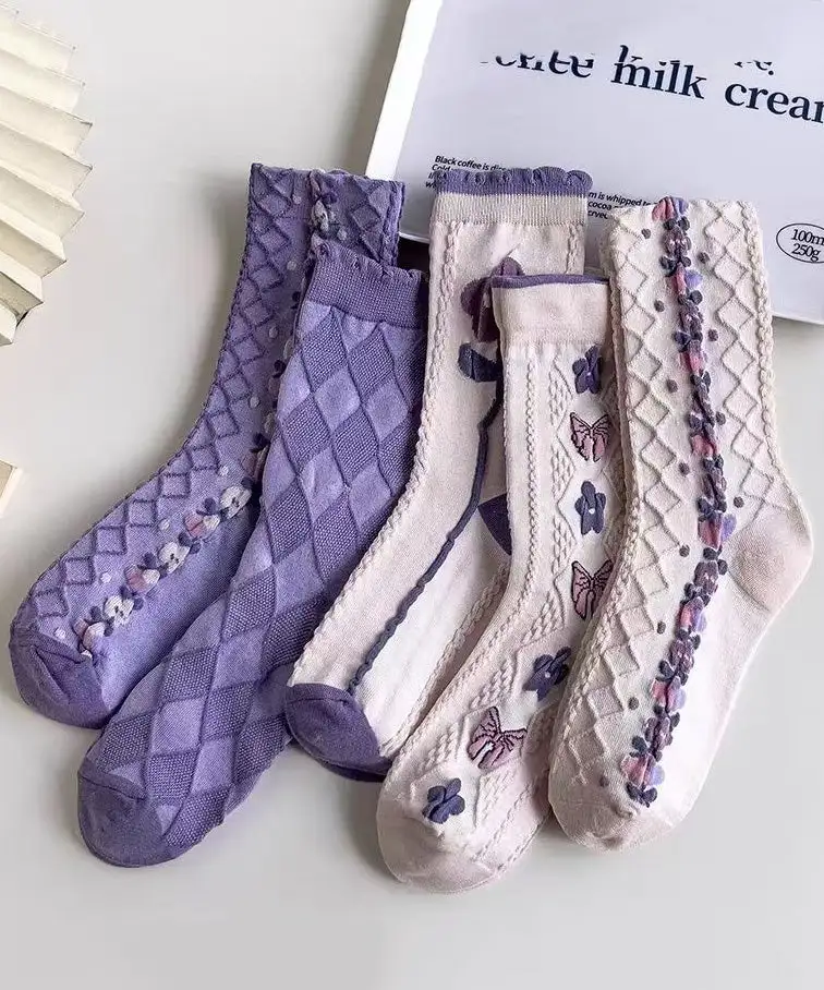 Jacquard Cozy Breathable Socks