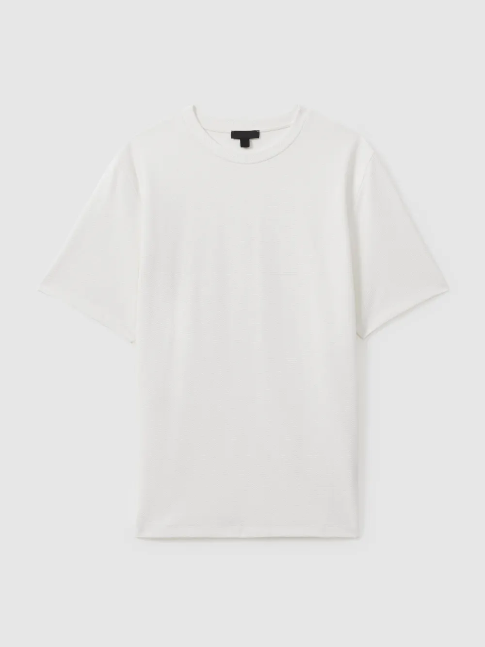 Men's Elastic Textured Short Sleeves