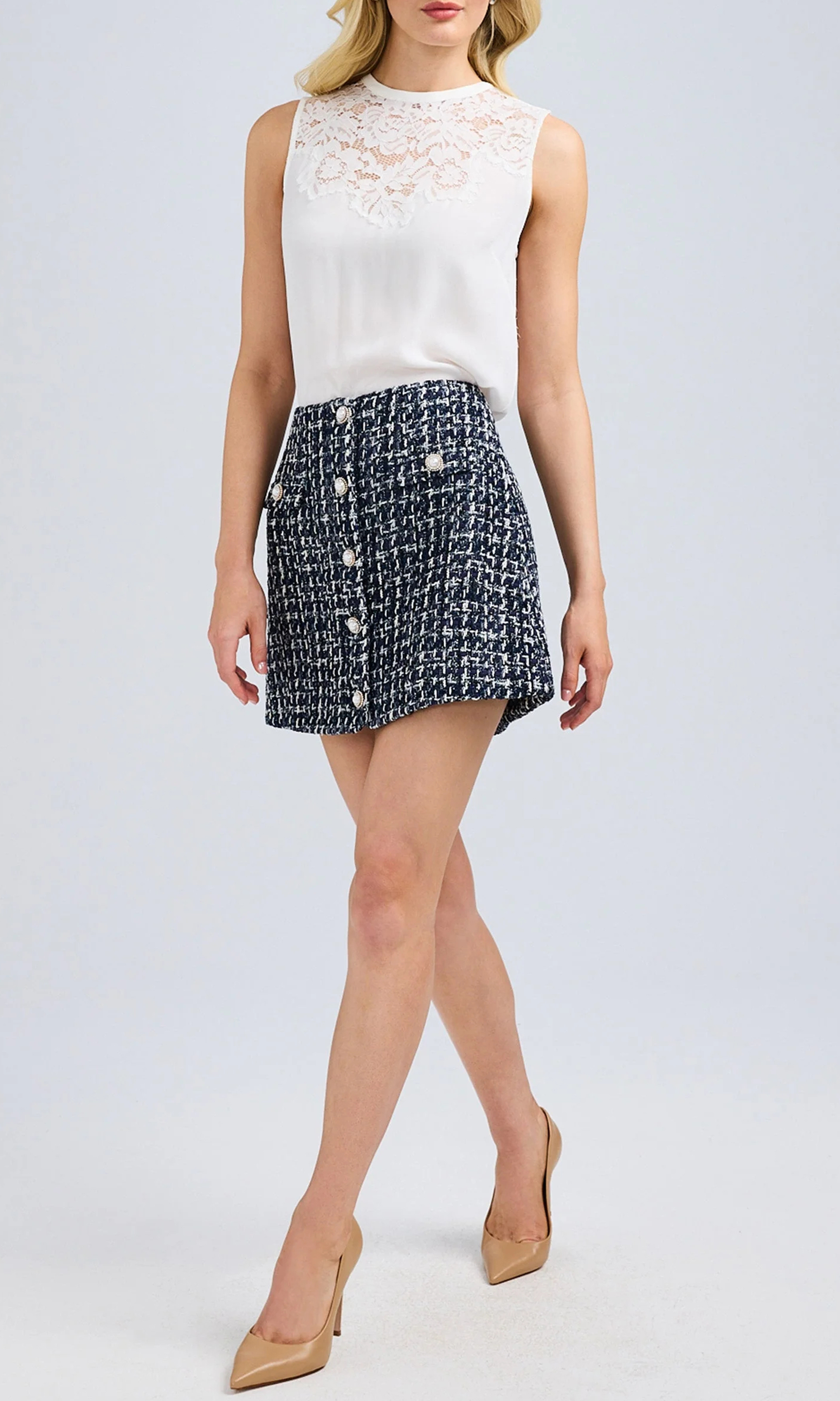 Premium Formal Tweed Skirt