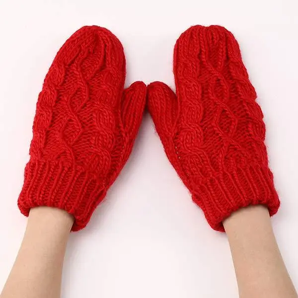 Women'S Handbag Warm Woolen Gloves 49808755C