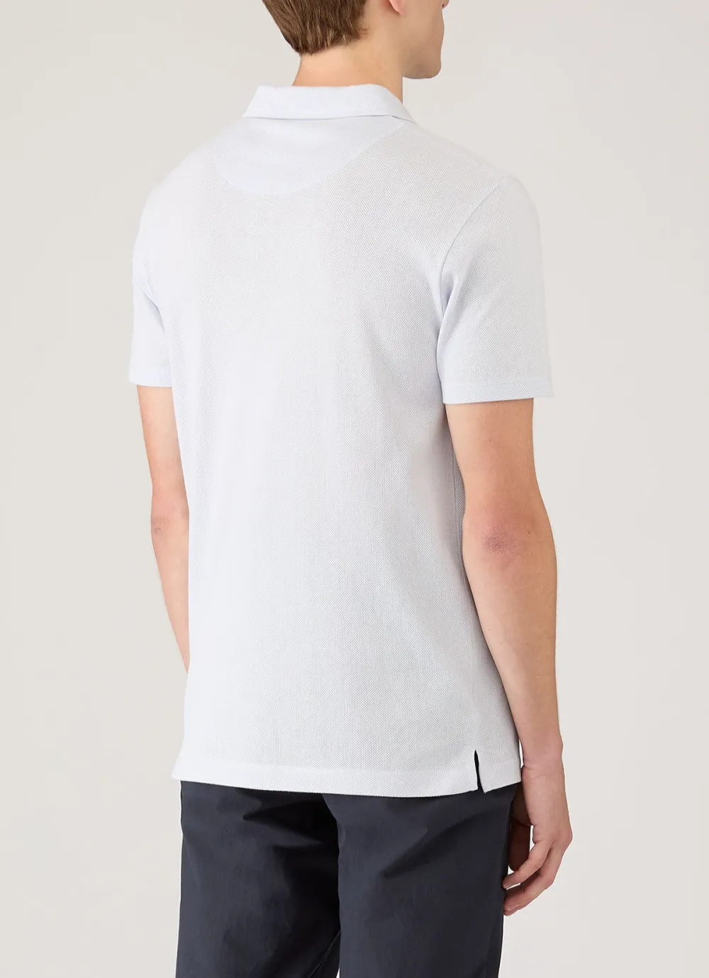 Essential Everyday Slim Fit Mesh Cotton Short Sleeve Polo Shirt
