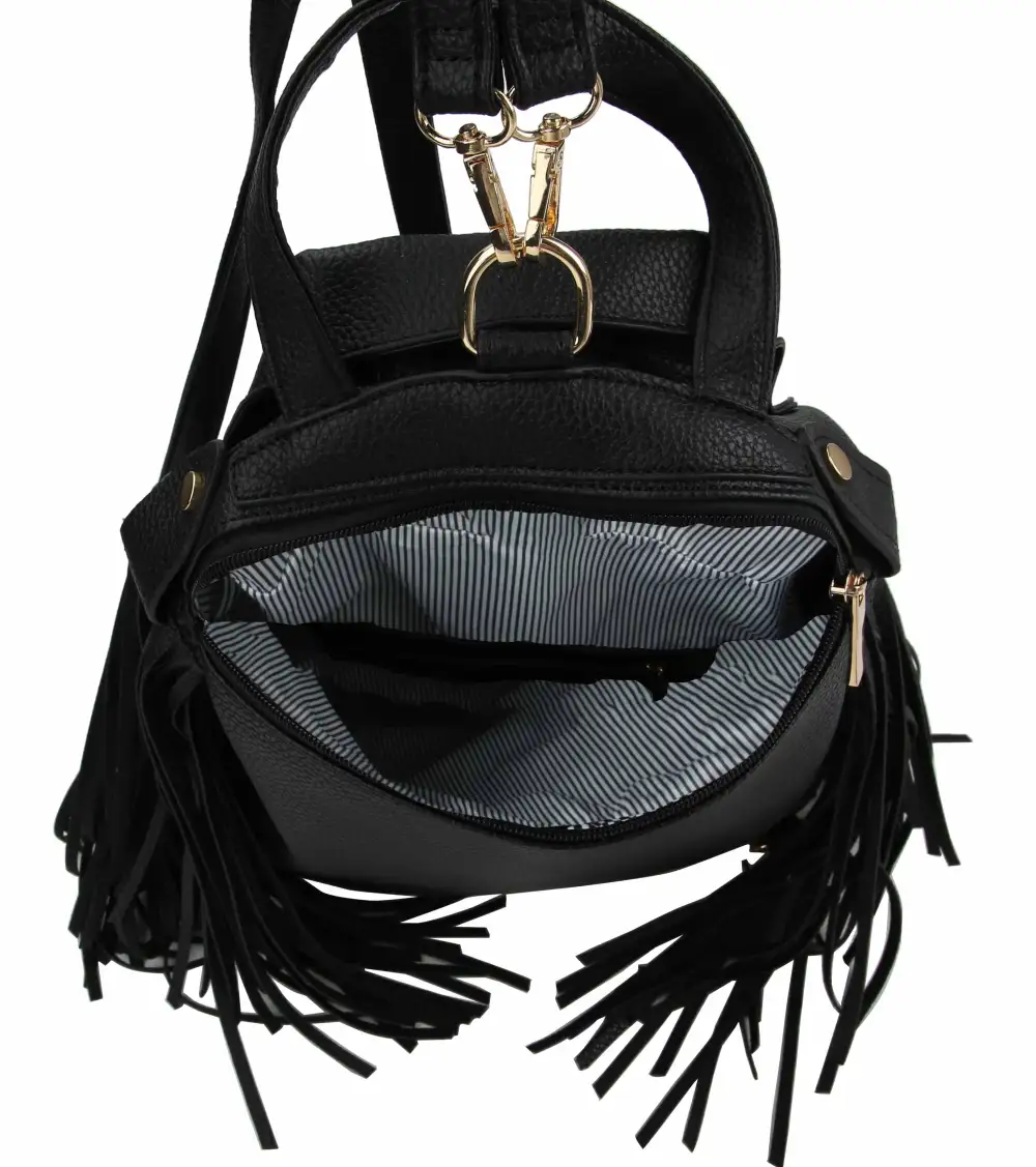 Fringe Jacket Style Backpack