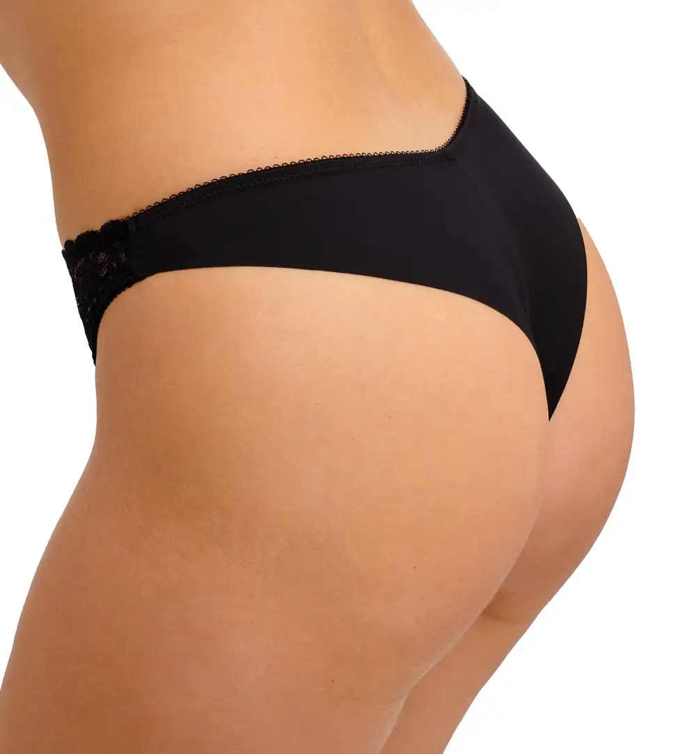 Classic Low-Rise Lace Embroidered Brazilian Brief Panty