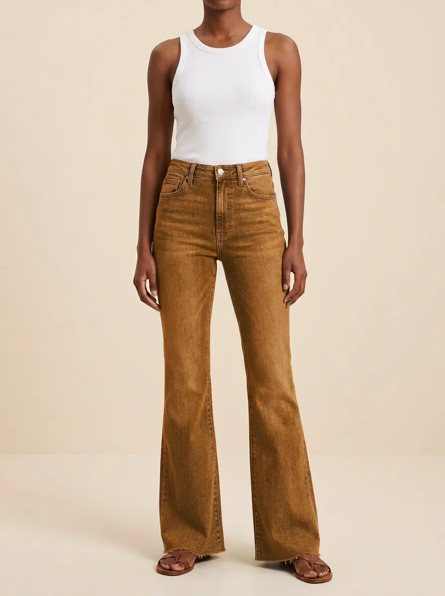 Women's Vintage High-Rise Flare Denim Jeans