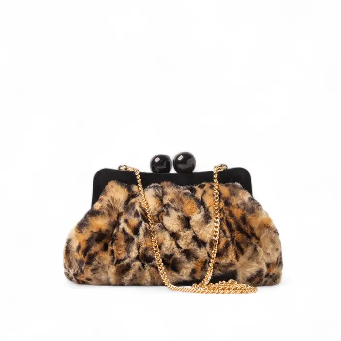 Polished Carry Fur Handbag