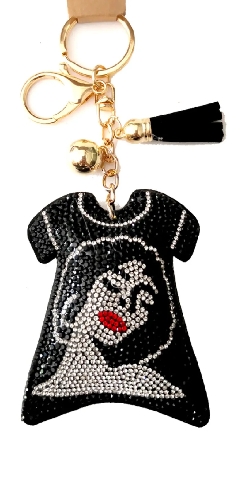 Fashion Shirt Portrait Keychain