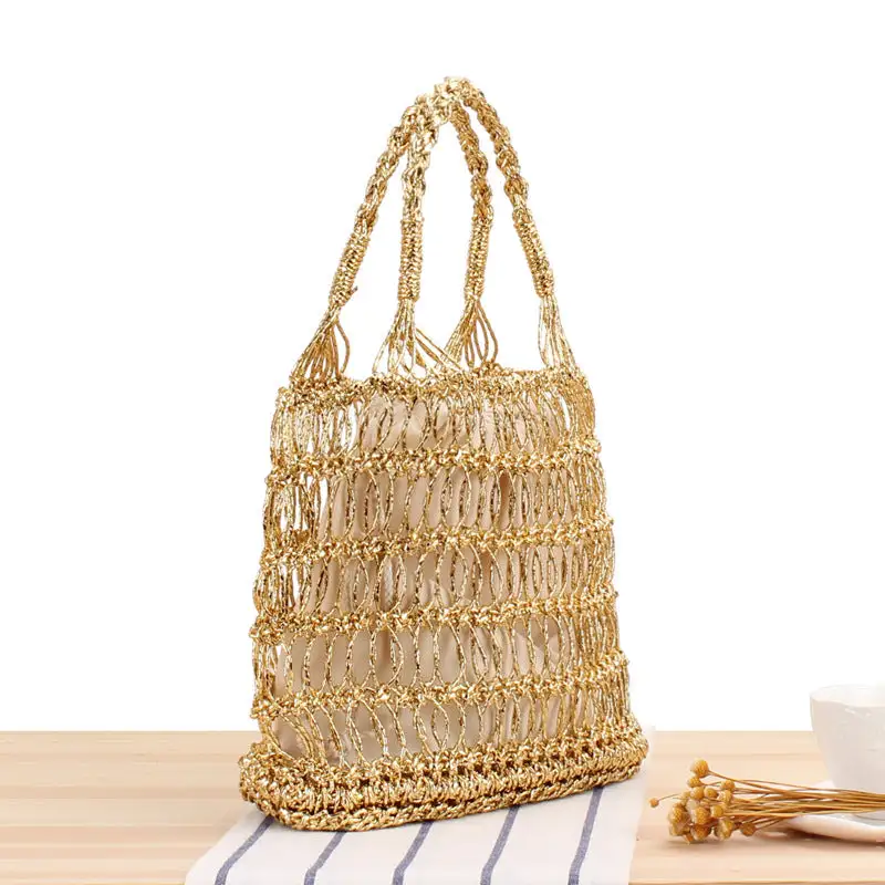 Crochet Market Bag Thread Hollow Woven Bag