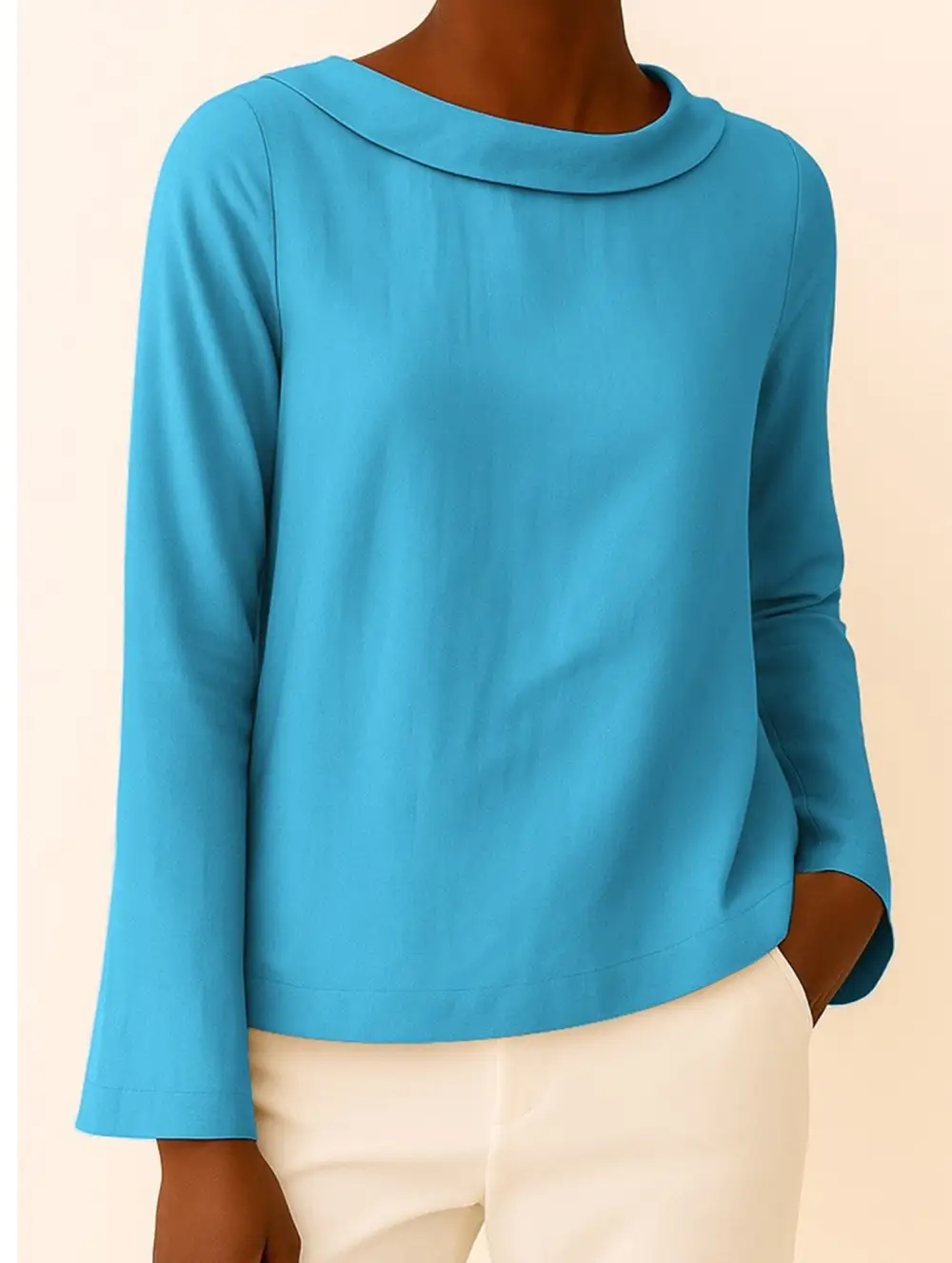 Long-Sleeved Crew Neck Tee
