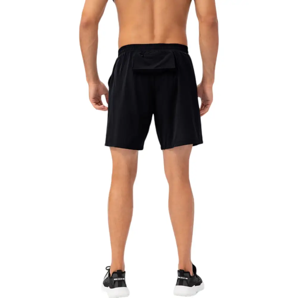 Refined Drawstring Elastic-Waist Side-Pocket Lightweight Men's Athletic Shorts