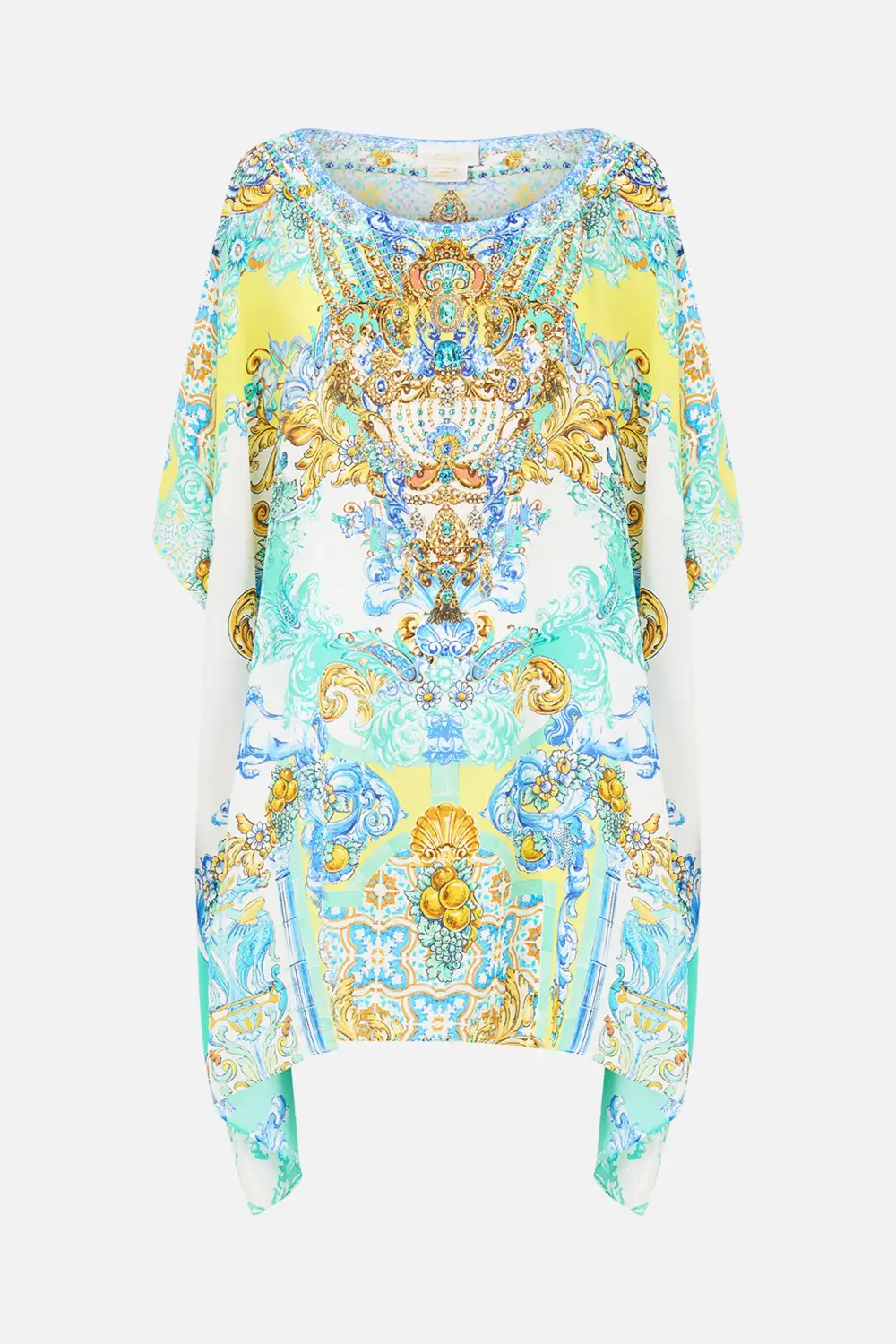 Short Round Neck Kaftan