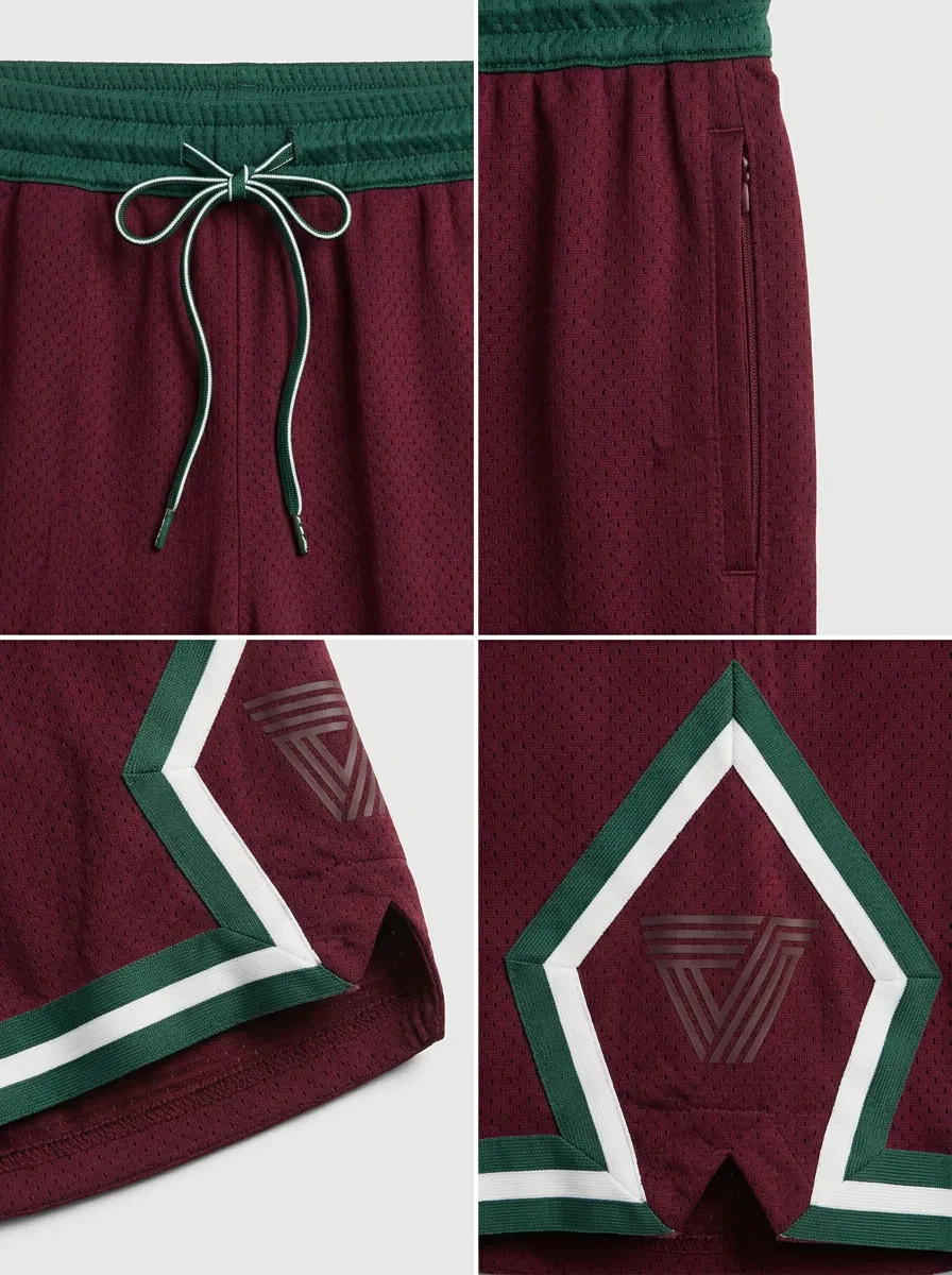 Versatile Geometric Pattern Casual Look Men's Basketball Shorts