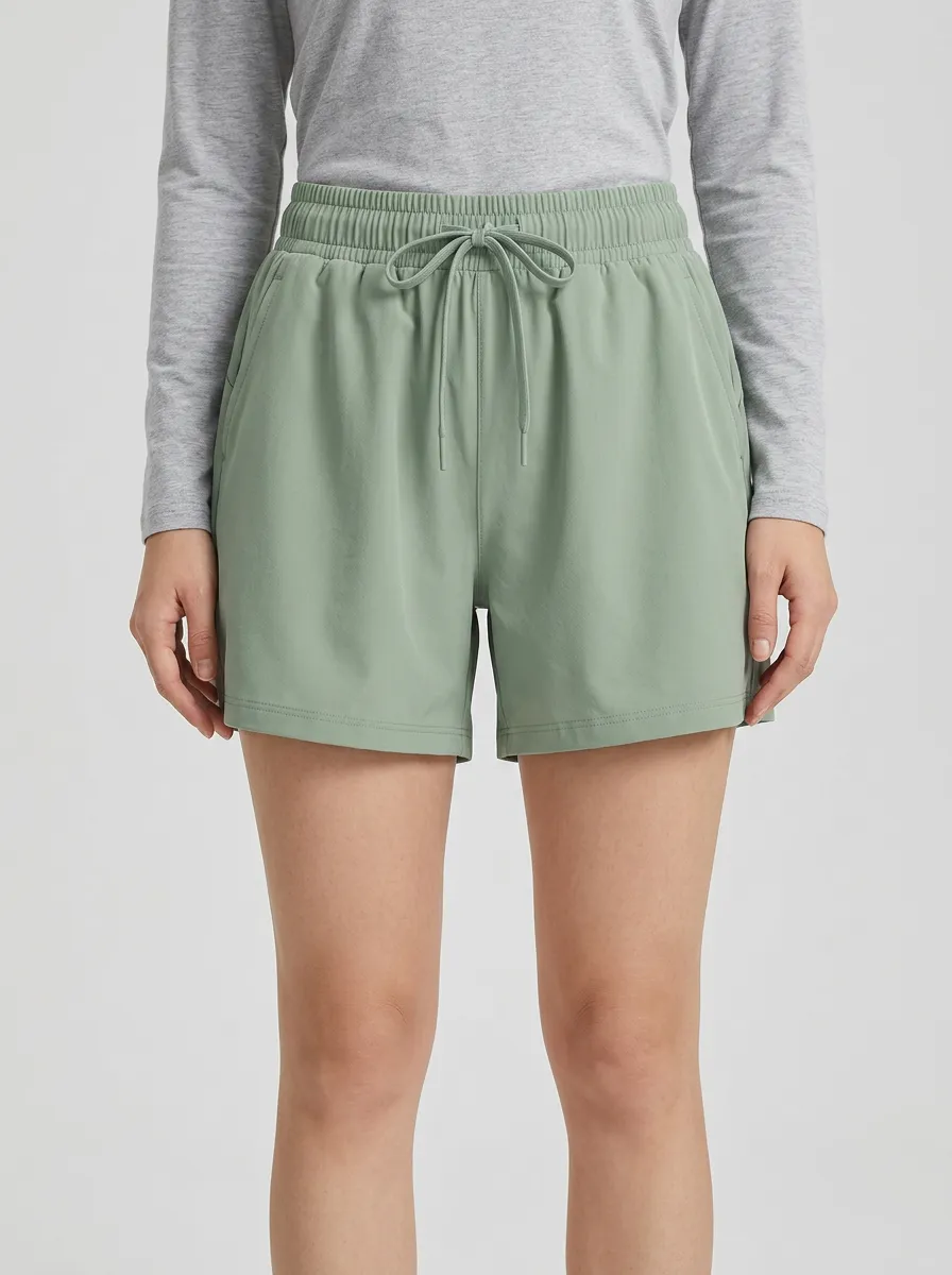 Women's Mid-Thigh Pull-On Casual Shorts