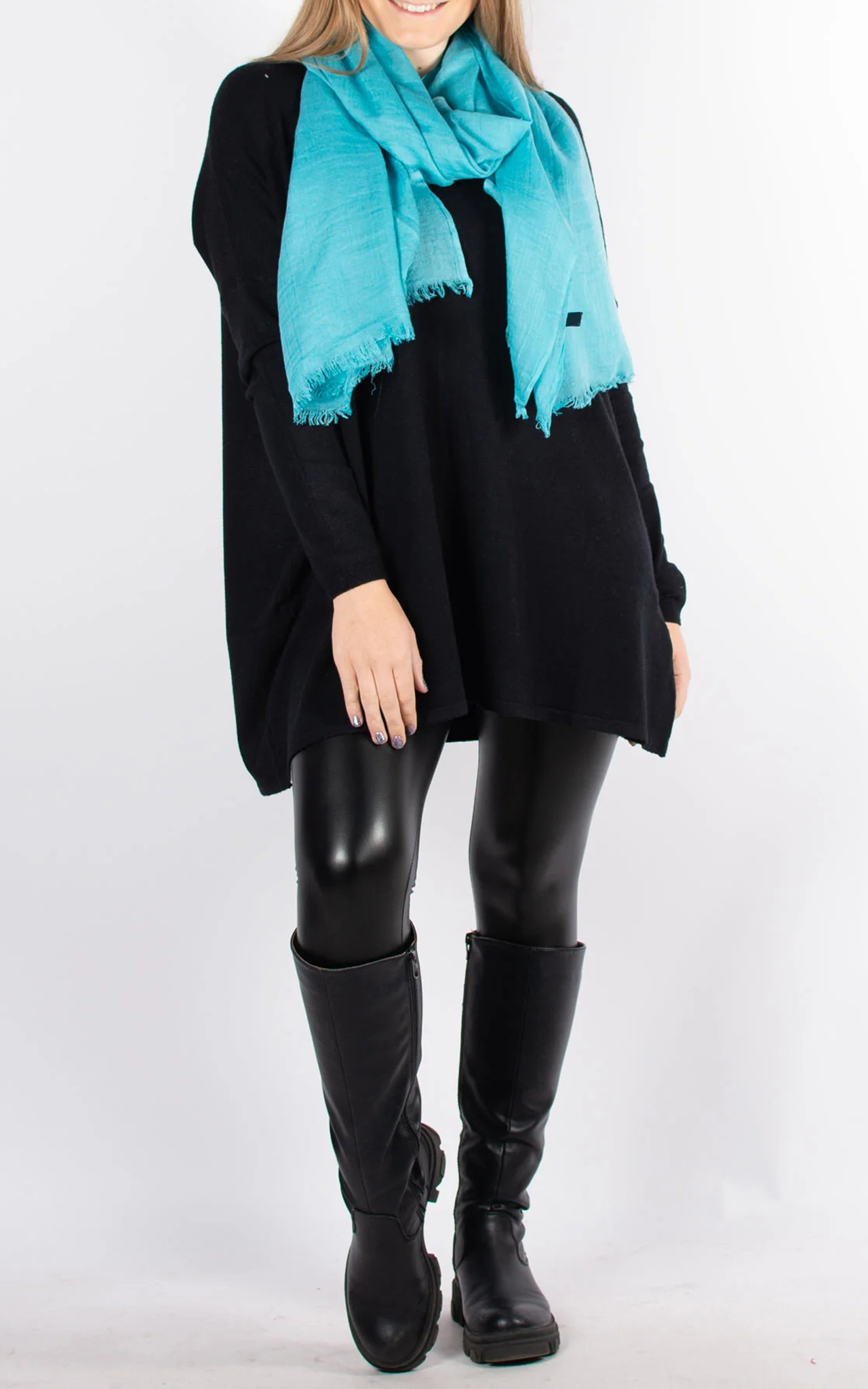 Classic Solid Color Cotton Women's Scarf