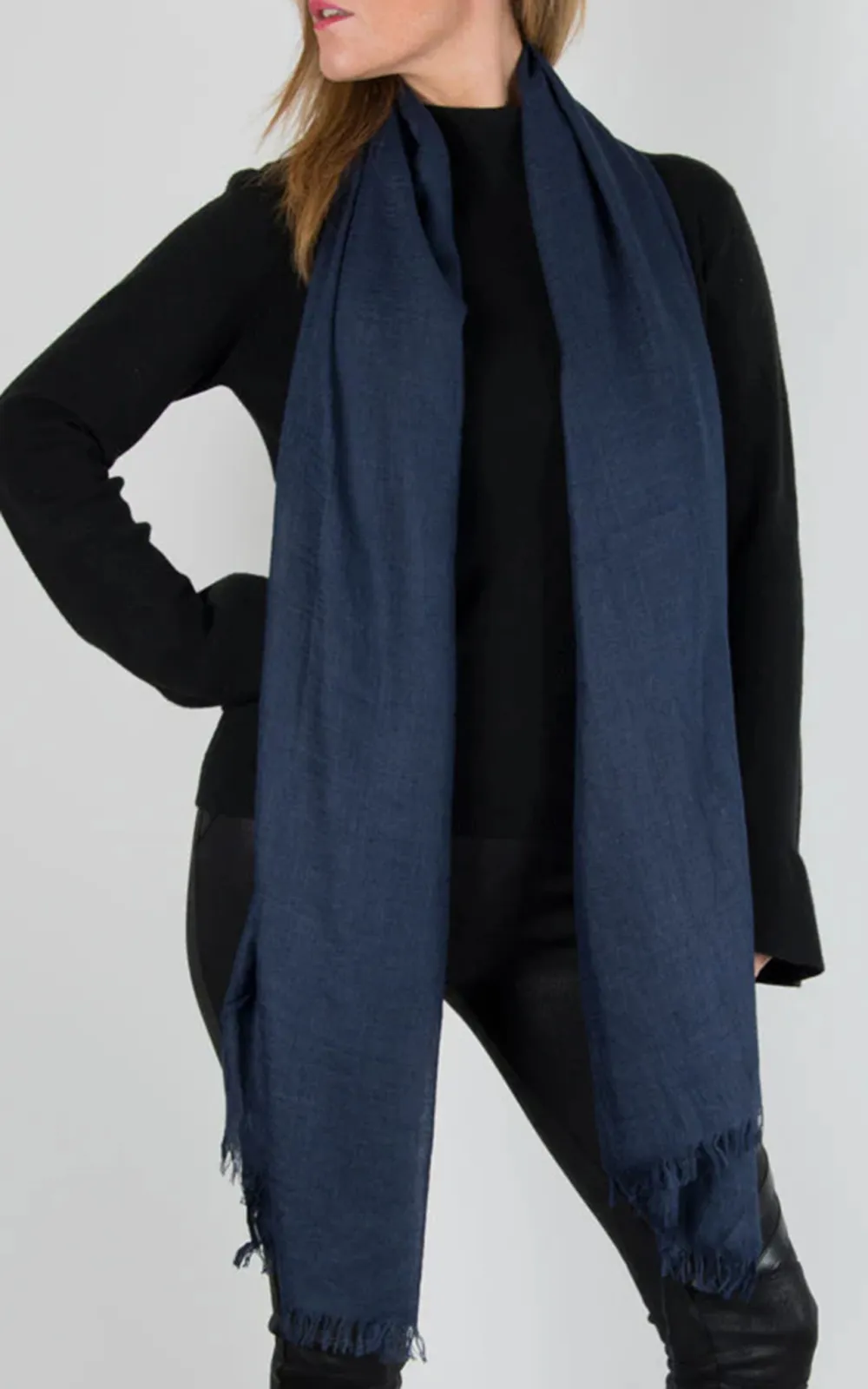 Versatile And Practical Solid Color Cotton Scarf