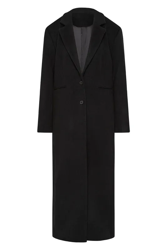 Black Wool Maxi Coat