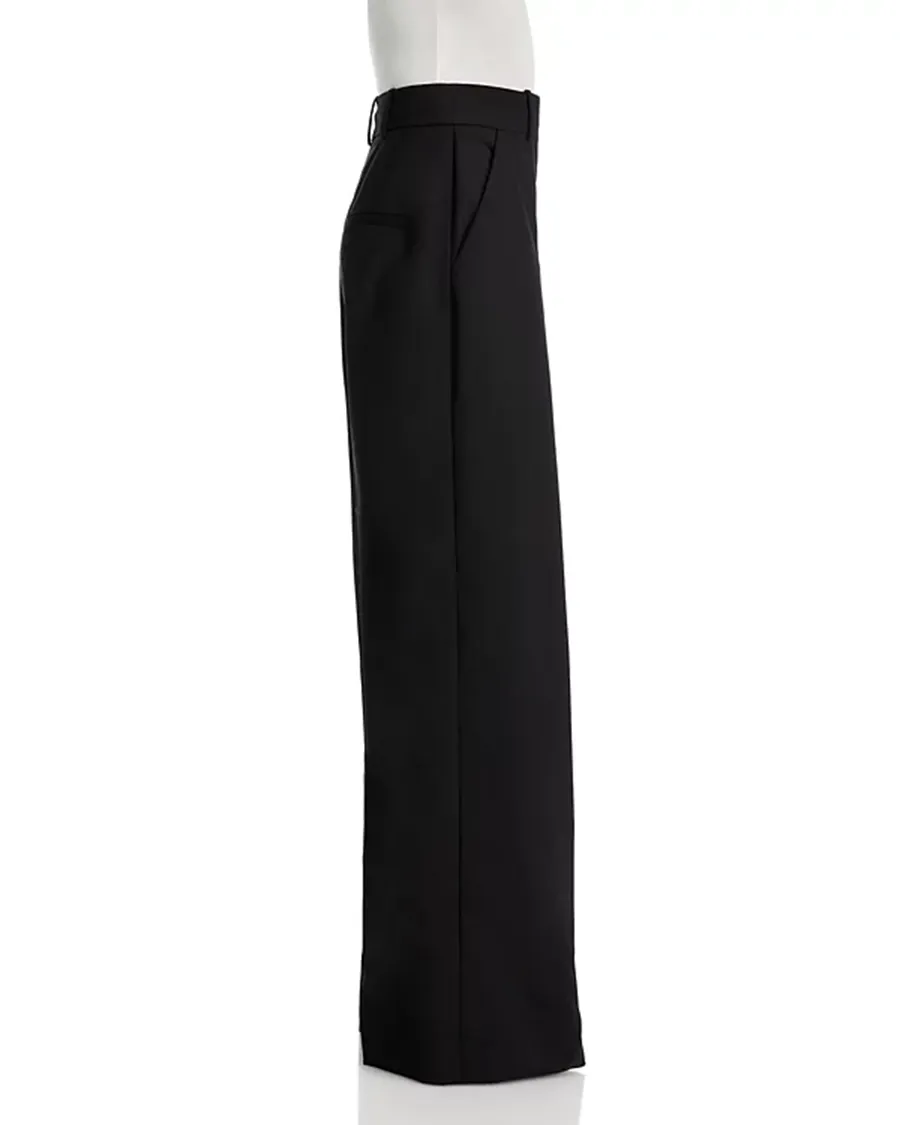 Removable Embossed Leather Belt Pants