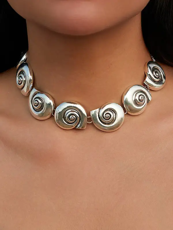 Geometric Urban Statement Necklace