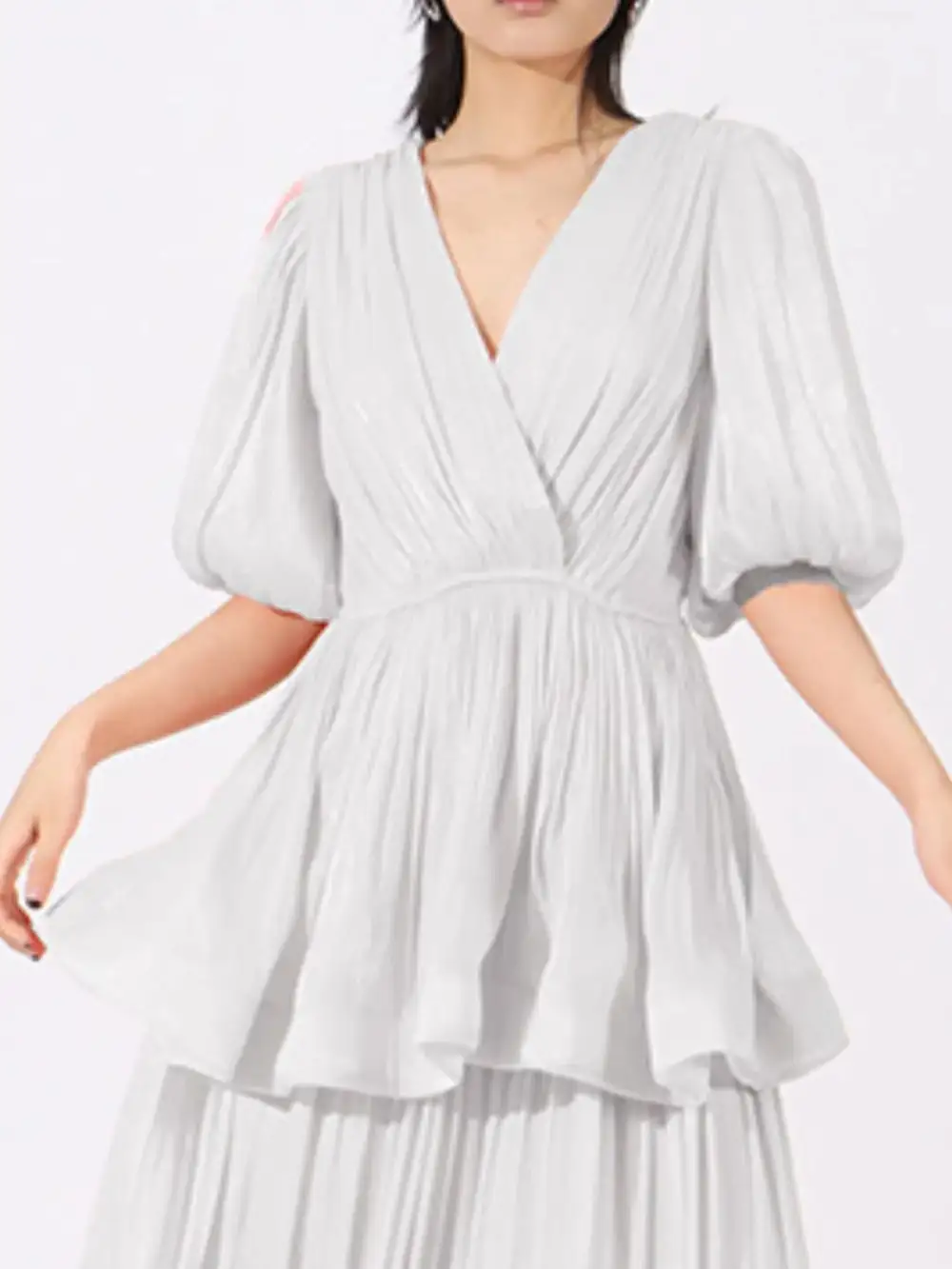 Puff Sleeve Maxi Dress