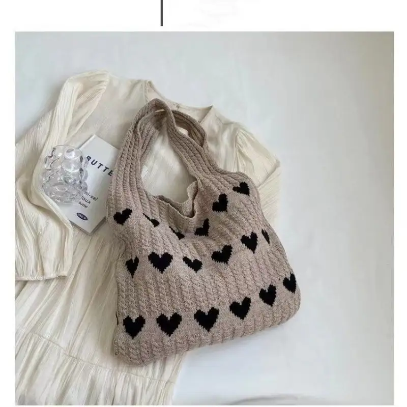 Crochet Tote Bag Small Fresh Simple Knitted Bag